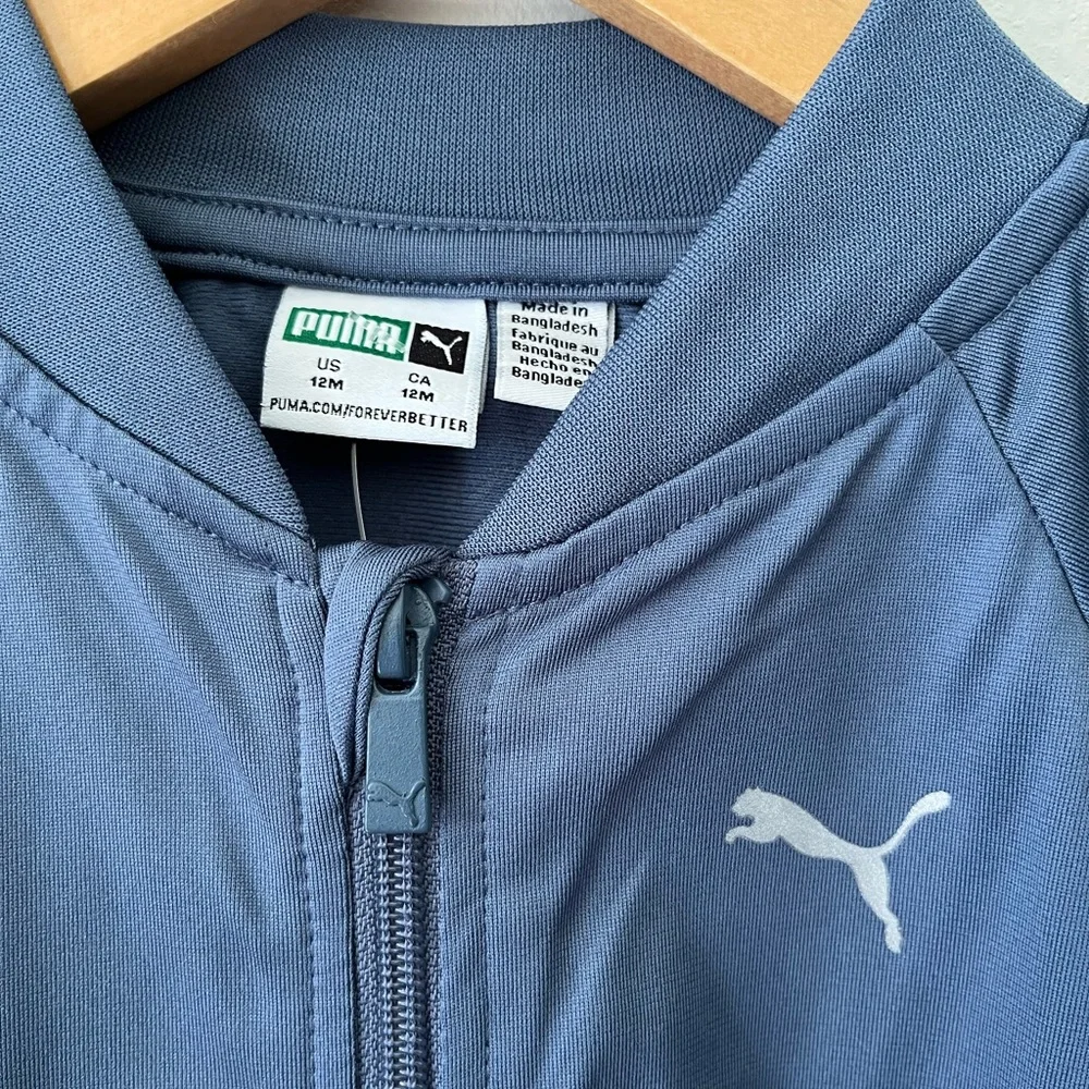Puma Baby Nylon Blue Onesie Tracksuit NWT